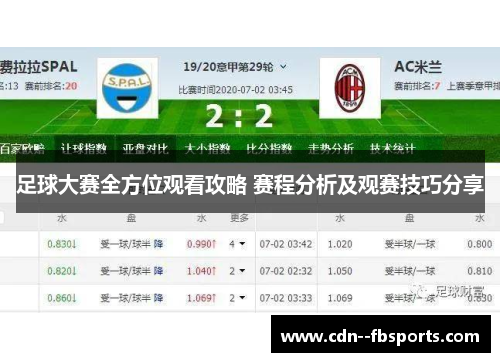 足球大赛全方位观看攻略 赛程分析及观赛技巧分享